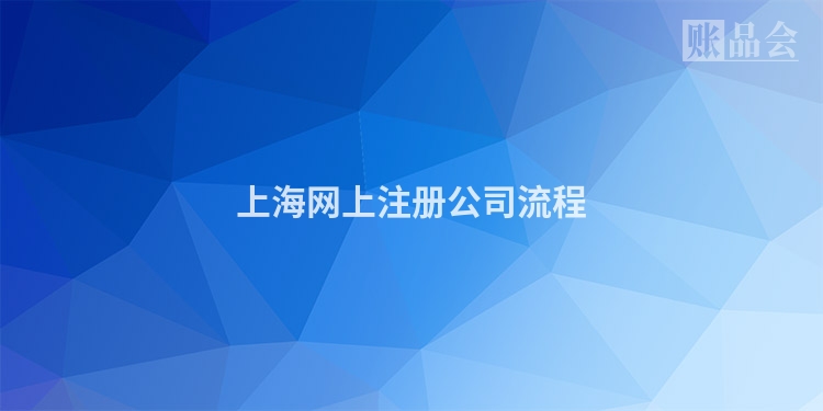 上海网上注册公司流程